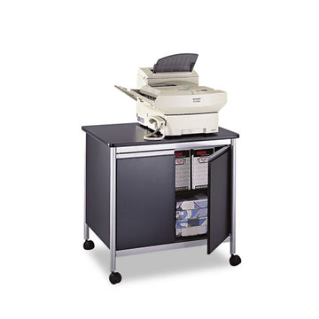 Safco® Deluxe Steel Machine Stand, One-shelf, 32w X 24.5d X 30.25h, Black freeshipping - TVN Wholesale